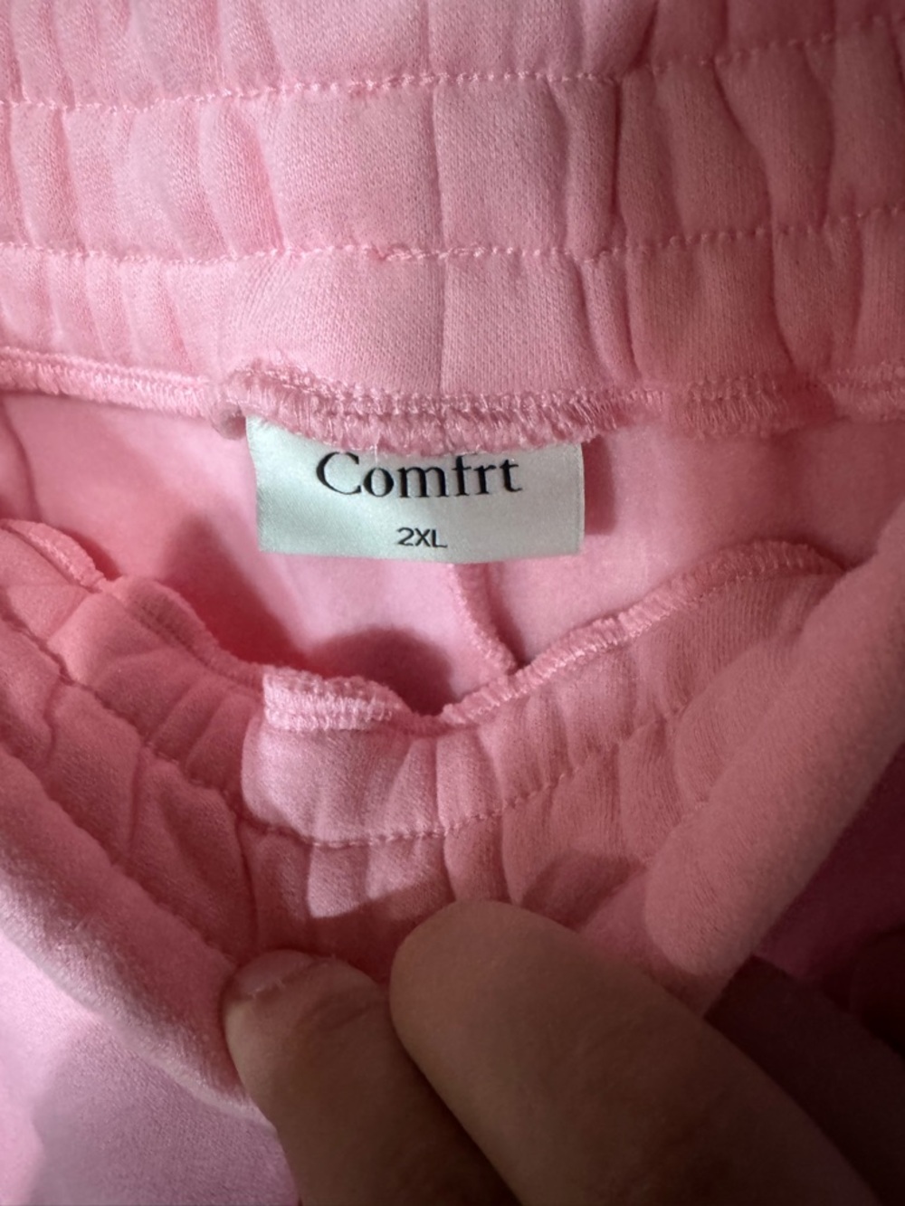 Women's Pink Wide-Leg Cozy Sweatpants - Picture 4 of 8